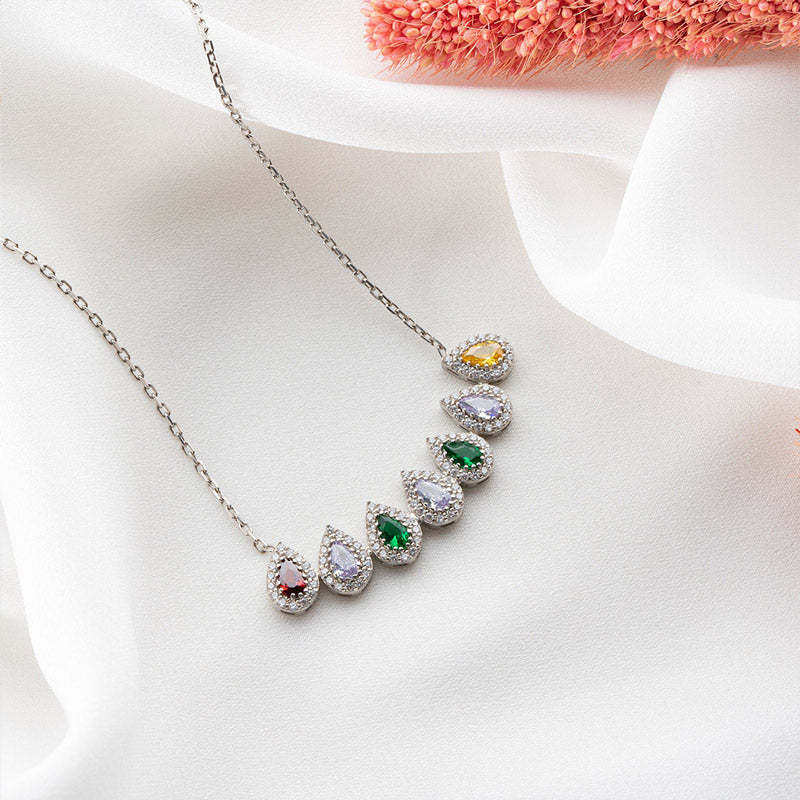 S925 Drop Shape Custom Necklace