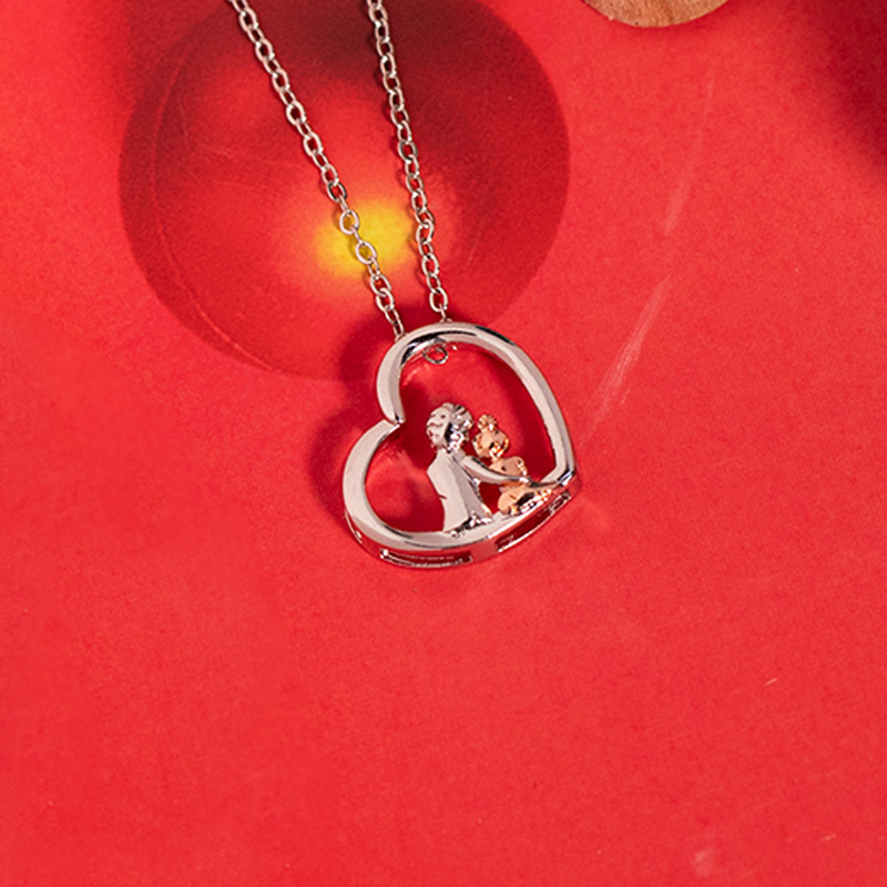 For Granddaughter - S925 I Will Always Love you Love Grandparents and Grandchildren Necklace
