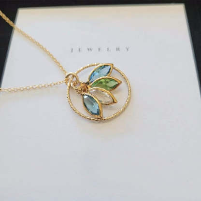 Personalized Family Birthstone Necklace
