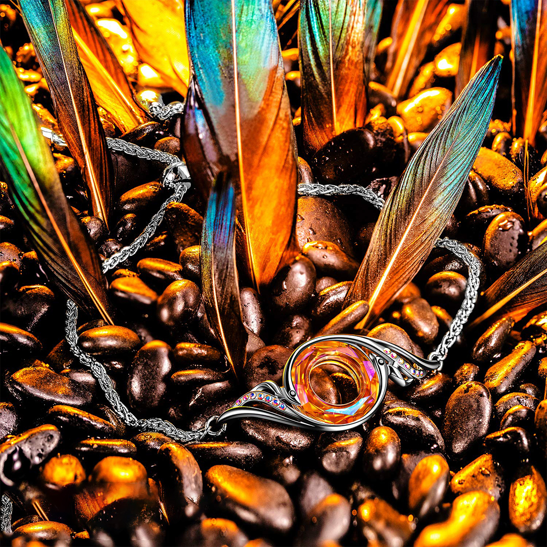 Rise From The Ashes Phoenix Crystal Bracelet