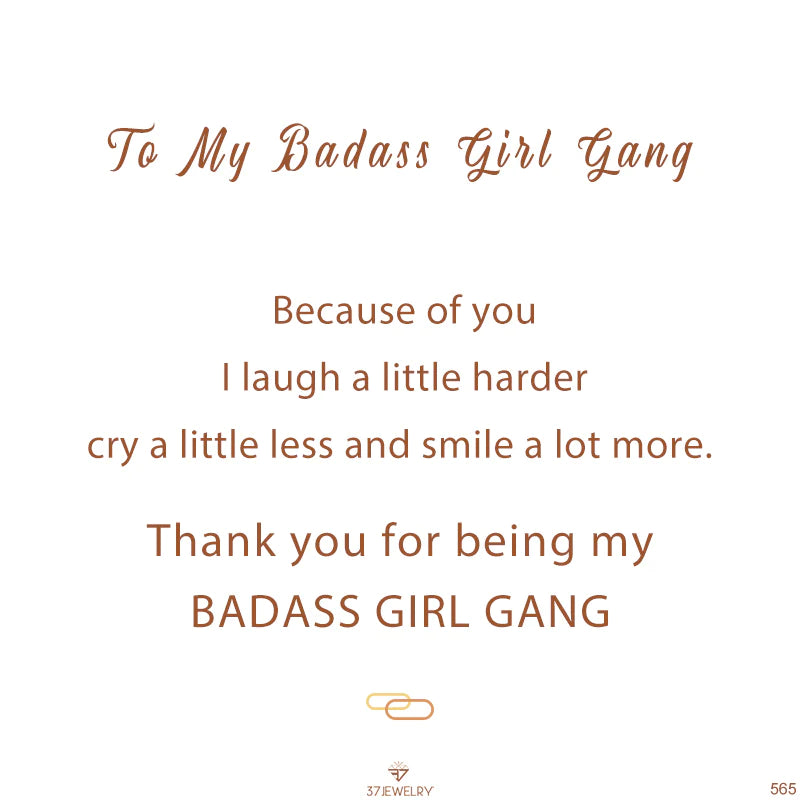 For Friends - Thank You For Being A Part Of My Badass Girl Gang Cyan Bracelet-37bracelet