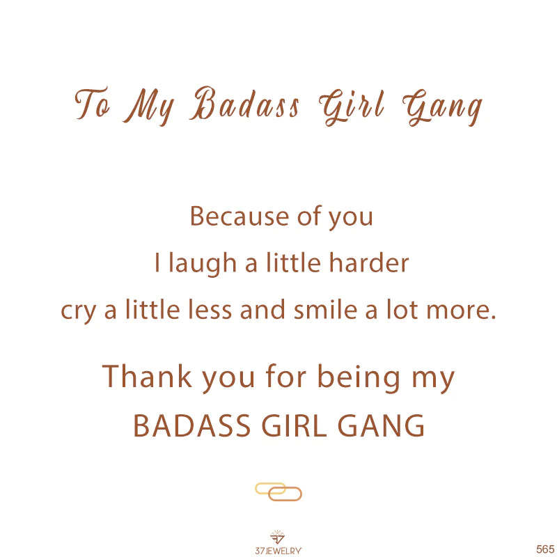 For Friends - Thank You For Being A Part Of My Badass Girl Gang Cyan Bracelet-37bracelet