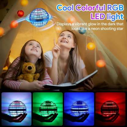 Flying Orb Ball Boomerang Toy – Hand Controlled LED Hover Spinner