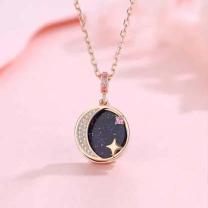 For Bonus Daughter - S925 Always Shine Like The Brightest Star I Love You with All My Heart Planet Openable Necklace
