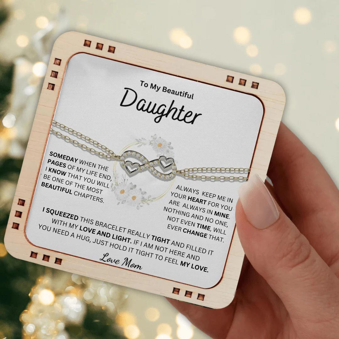 [Copy]Mother & Daughter Custom Infinity Dual Birthstone Bracelet