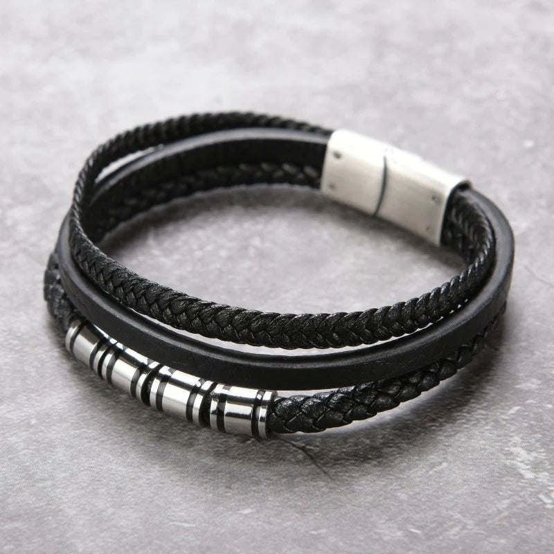 For Grandson - Be Strong, Be Brave, Be You, Be Badass Everyday Bracelet-37bracelet