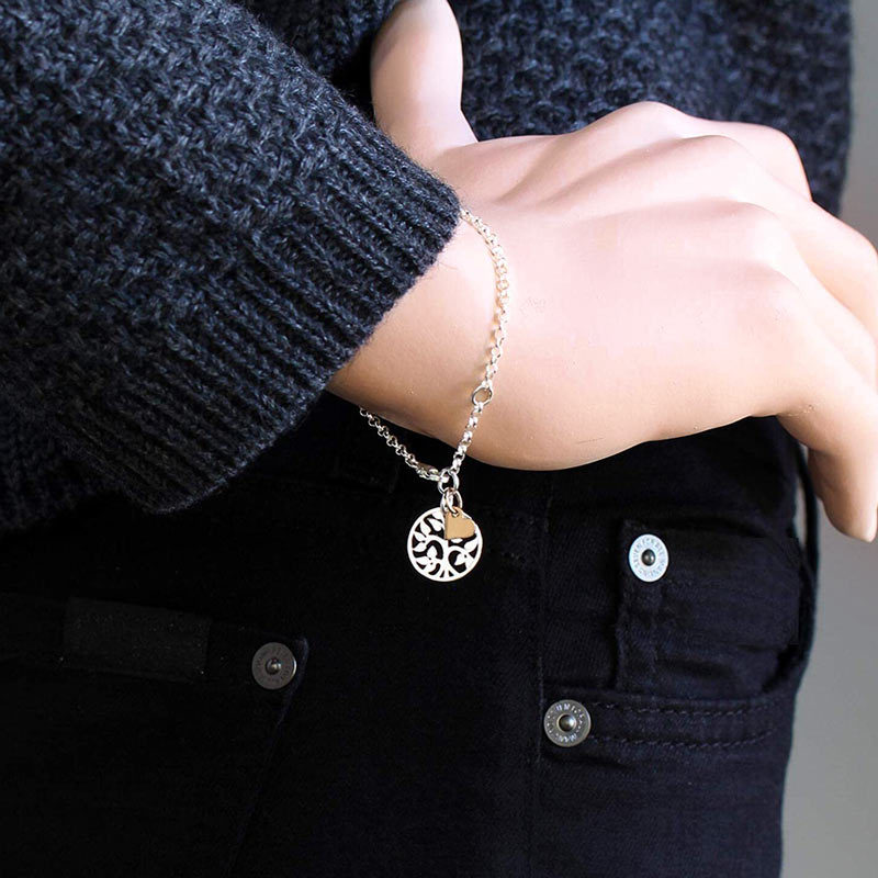 For Daughter-In-Law  - S925 Tree of Life Heart Necklace