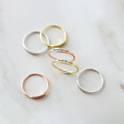 Unfuck Yourself Free Yourself Bar Ring