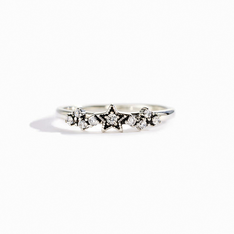 For Daughter - S925 You Were Born To Shine Star Ring