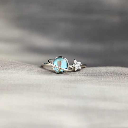 For Bonus Daughter - Always Shine Like The Brightest Star Planet Ring