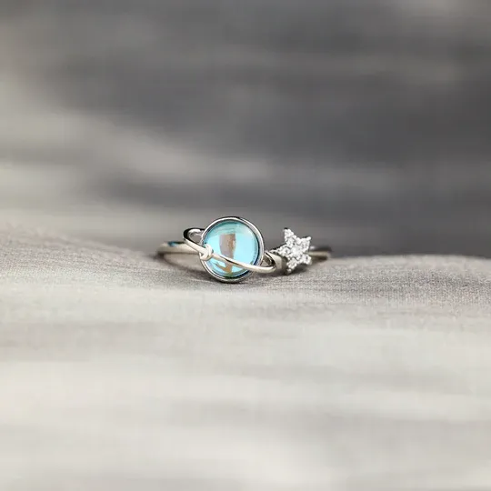 For Bonus Daughter - Always Shine Like The Brightest Star Planet Ring