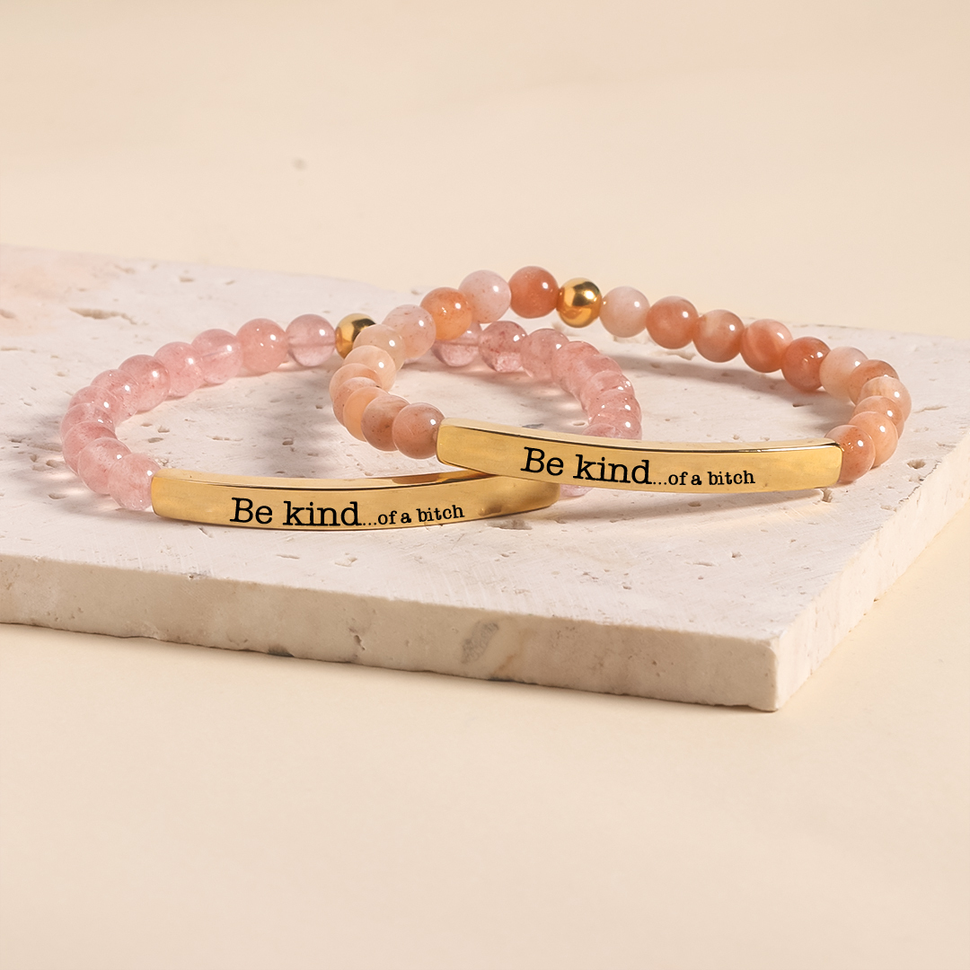 Be Kind...of a Bi❤ch Bead Lettering Bracelet