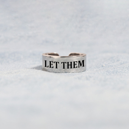 Let Them Wide Band Ring