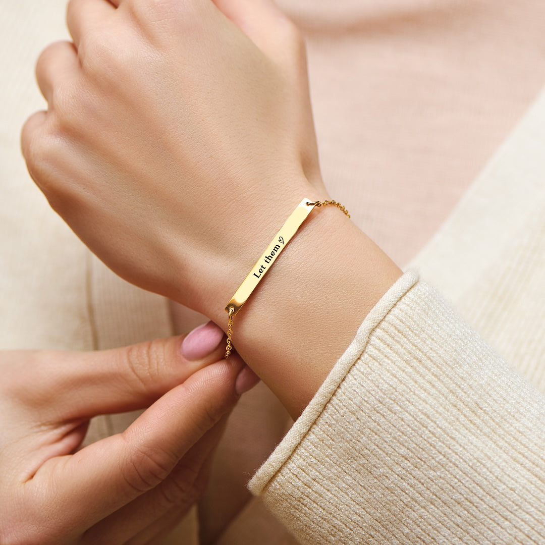 Let Them Bar Bracelet