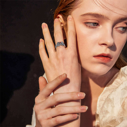 For Love - S925 I Love You Forever And Always Nightmare Jack And Sally Infinite Skeleton Ring