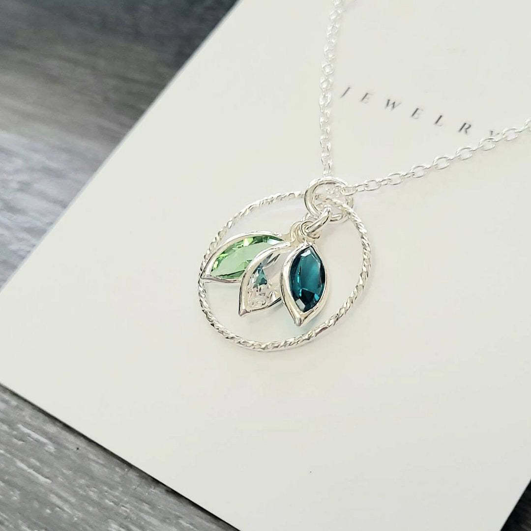 Personalized Family Birthstone Necklace