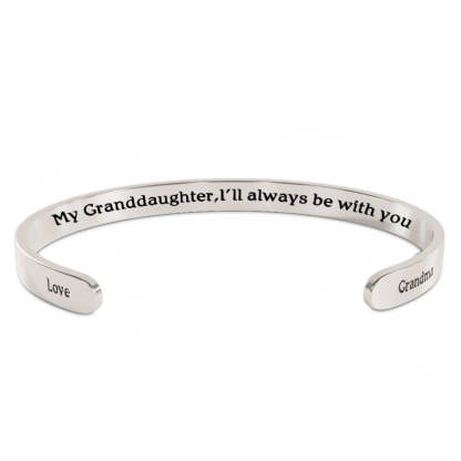 For Granddaughter - I'll Always Be With You Bracelet-37bracelet