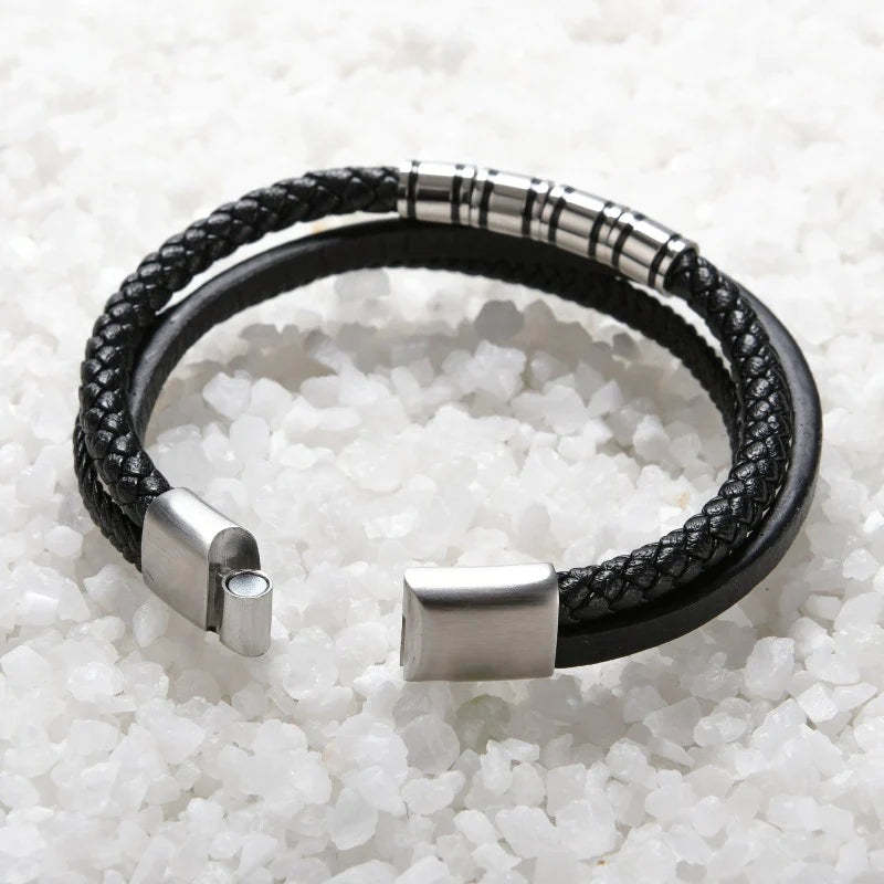 For Grandson - Be Strong, Be Brave, Be You, Be Badass Everyday Bracelet-37bracelet