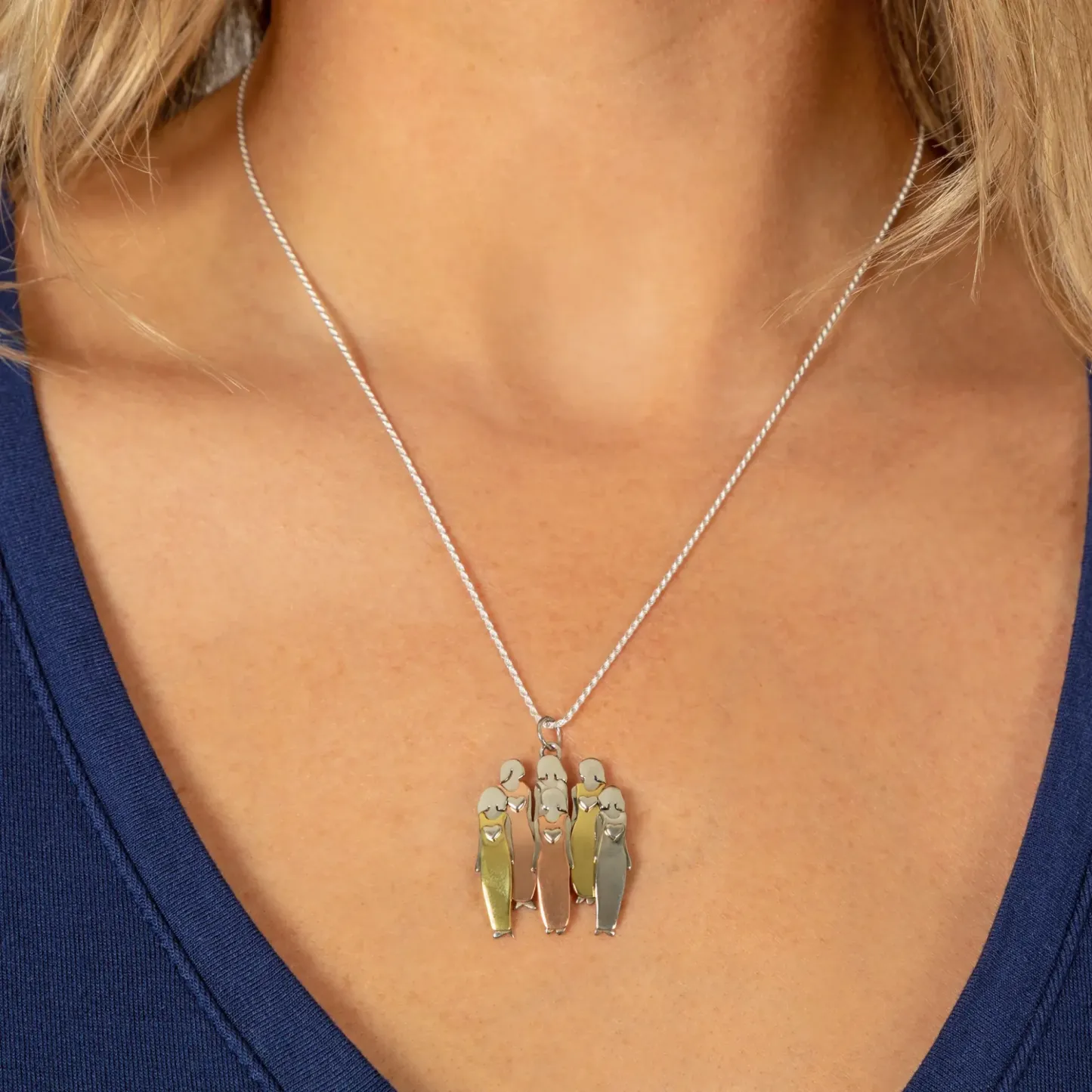 For Friend - Thank You For Being My Unbiological Sister Sister Star Pendant Necklace