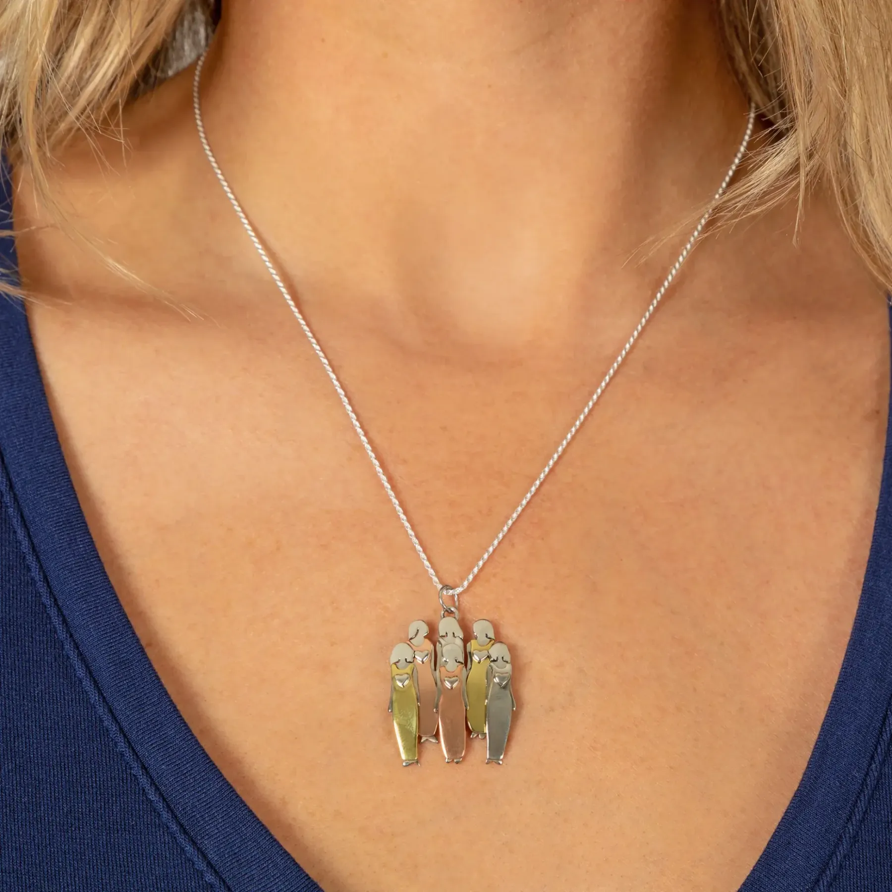 For Friend - Thank You For Being My Unbiological Sister Sister Star Pendant Necklace