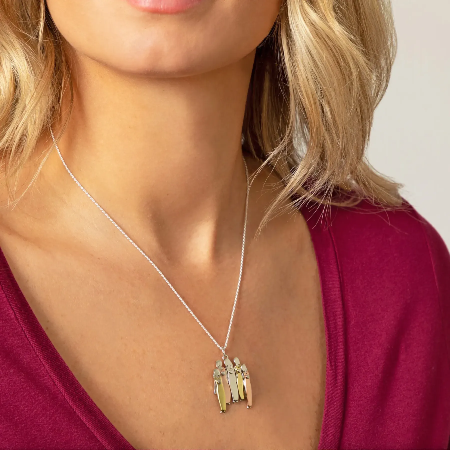For Friend - Thank You For Being My Unbiological Sister Sister Star Pendant Necklace