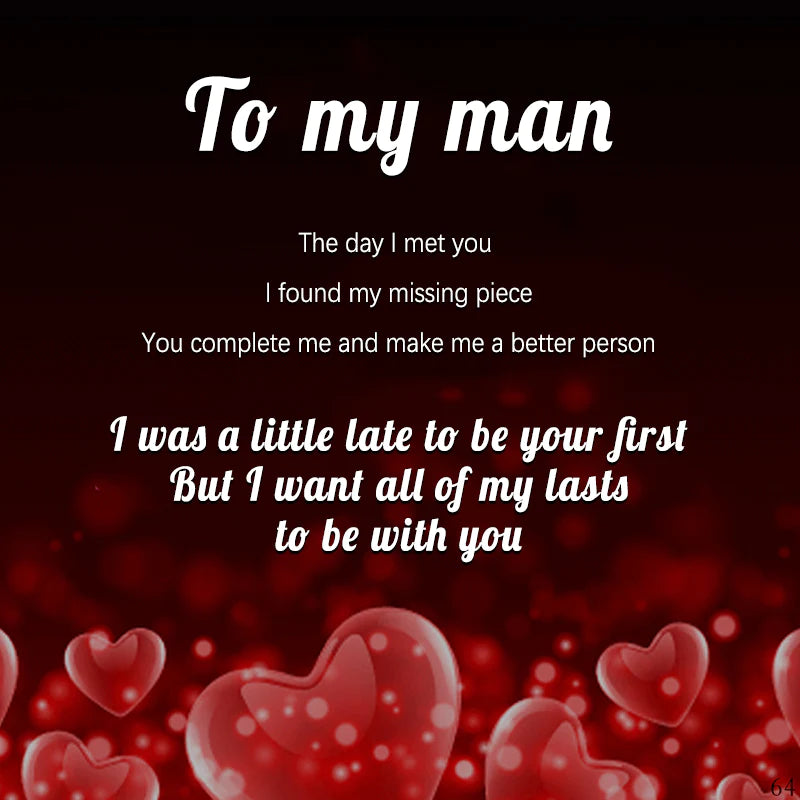 For Love - To My Man, I Want All Of My Last To Be With You Keychain