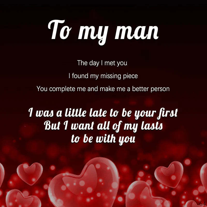 For Love - To My Man, I Want All Of My Last To Be With You Keychain