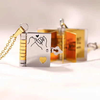 For Daughter - I'm Always With You Book Necklace