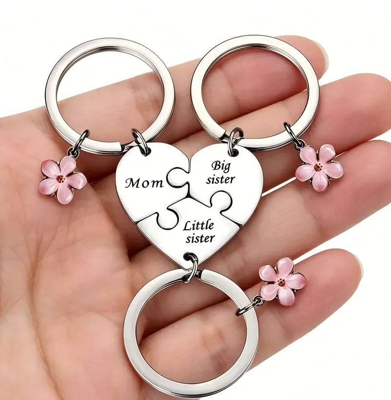 Mother Daughter Keychain Set