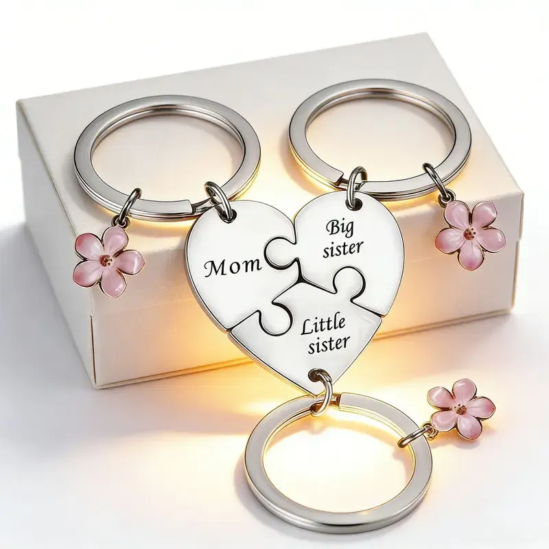 Mother Daughter Keychain Set