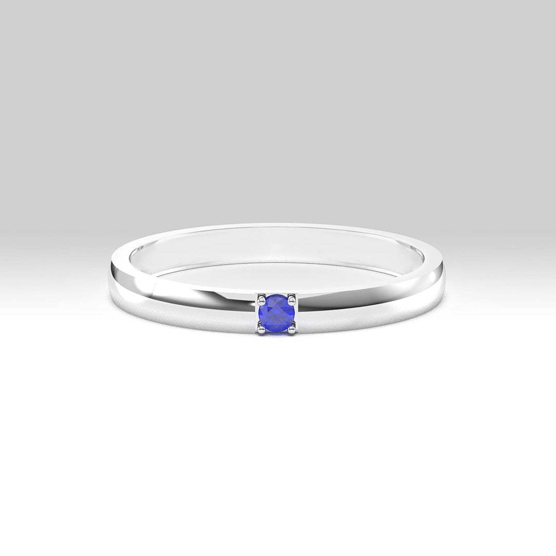 S925 Custom Birthstones Dainty Mini Ring