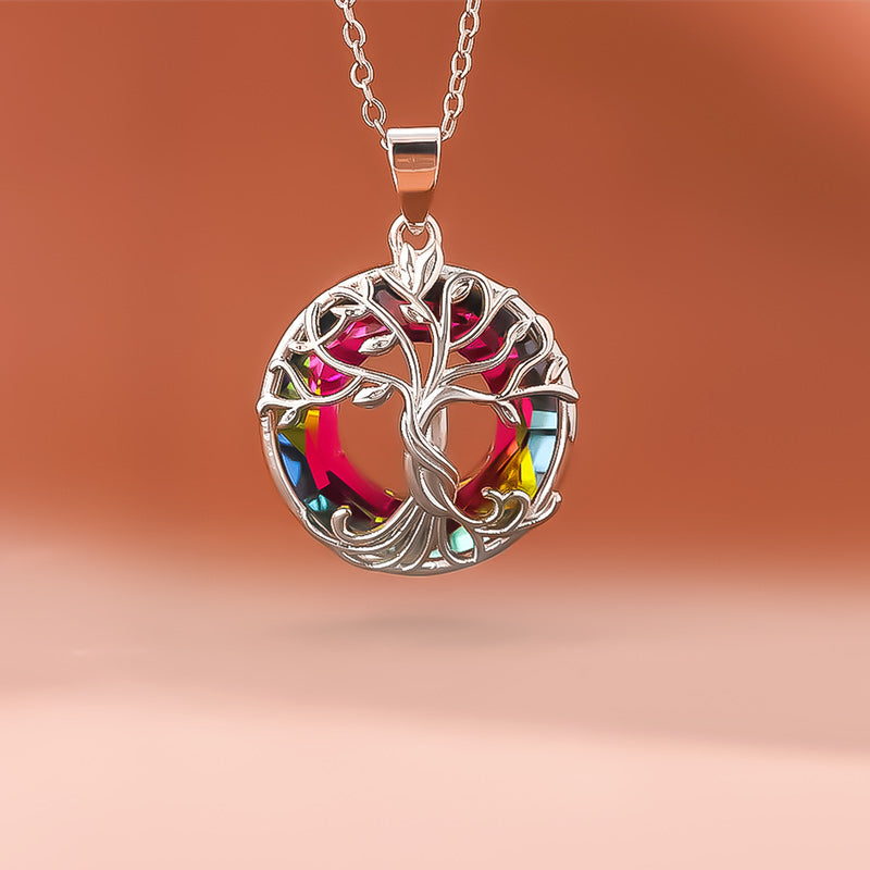 For Mother - You Are the Family Root Crystal Life Tree Necklace