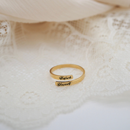 Unf❤️ck Yourself Double Layered Ring