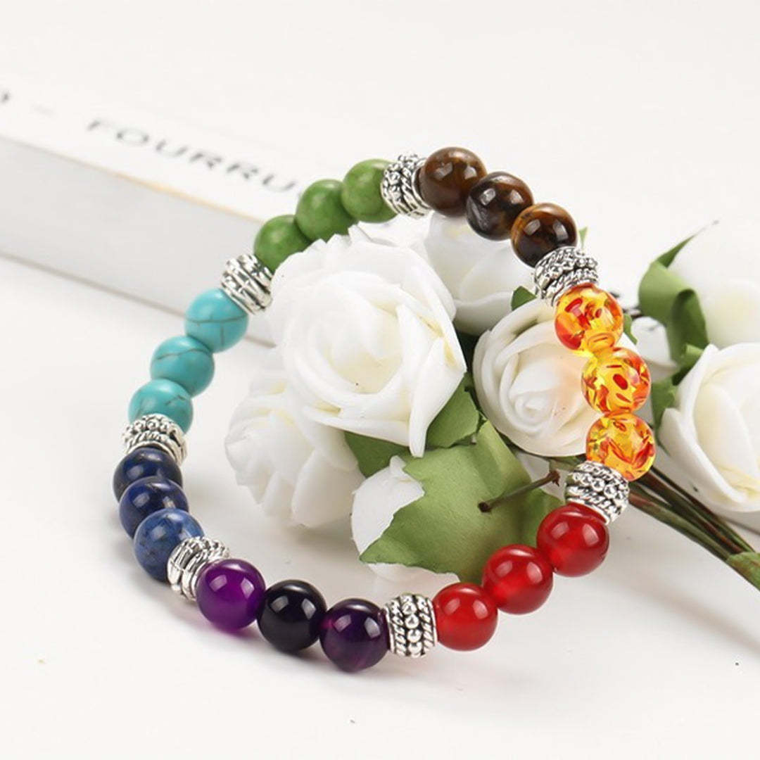 7 Chakra Healing Crystal Reiki Bead Bracelet