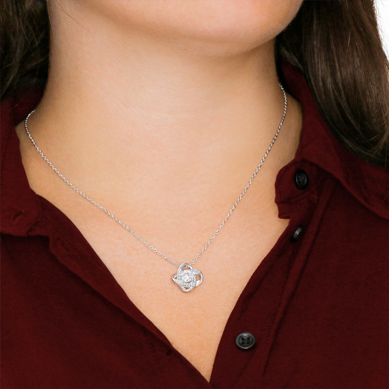 For Daughter - S925 I Am Always With You Knot Necklace