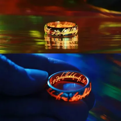 Elvish Ring Glow in the Dark, 1:1 Replica, Magical gift for couples, for boyfriend, or just for yourself (buy two free shipping)