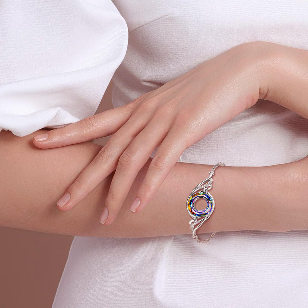 Rise From The Ashes Phoenix Crystal Bracelet