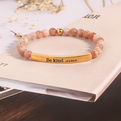 Be Kind...of a Bi❤ch Bead Lettering Bracelet