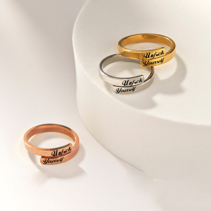 Unf❤️ck Yourself Double Layered Ring