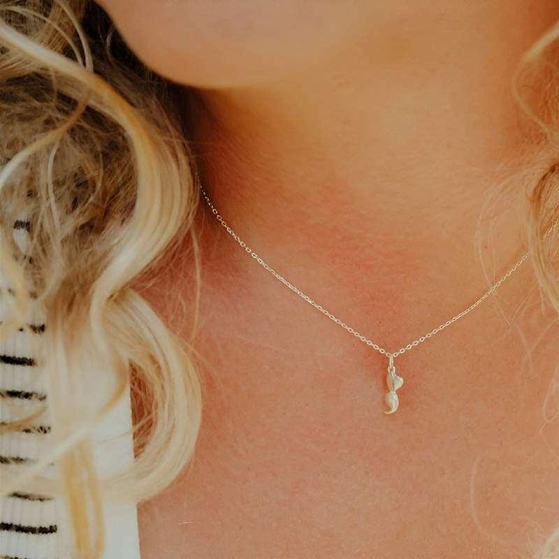 Turn The Page And Begin The Next Chapter Semicolon Card Necklace