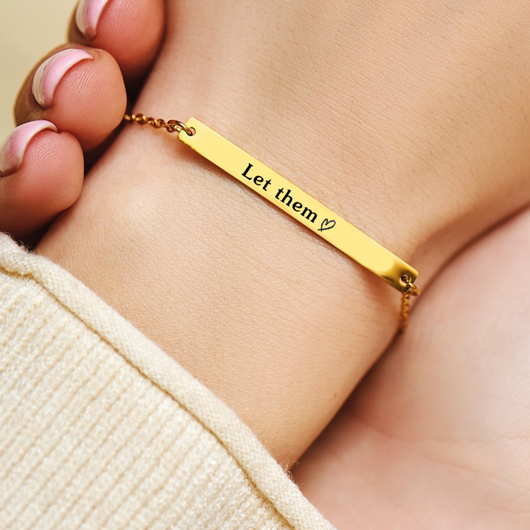 Let Them Bar Bracelet