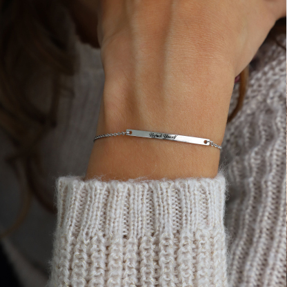 Unfuck Yourself Liberate Yourself Long Engraved Bracelet