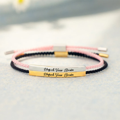 Unf❤ck Your Brain Shoelace Bracelet