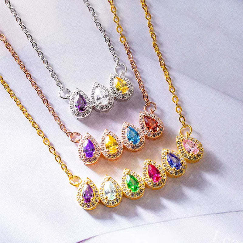 S925 Drop Shape Custom Necklace
