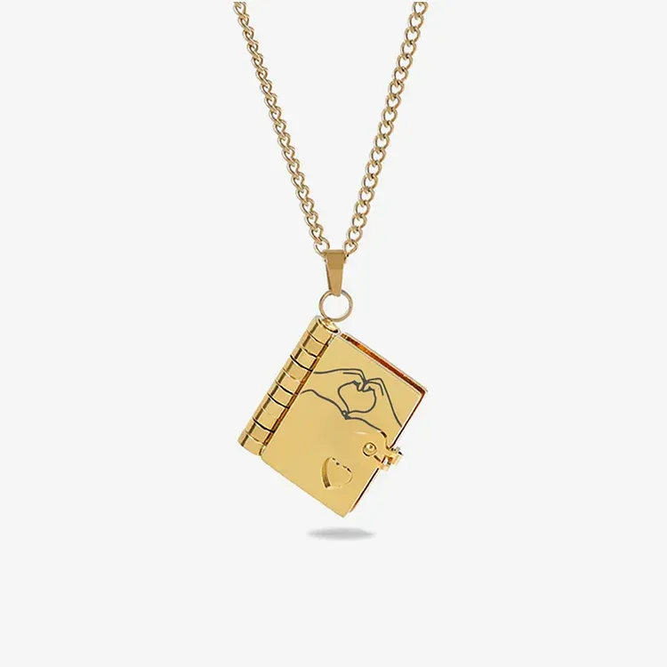 For Love - My Boyfriend Book Necklace