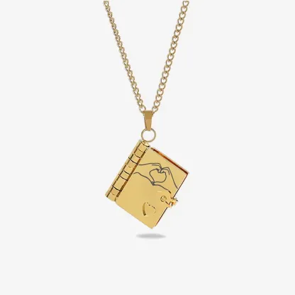 For Love - My Boyfriend Book Necklace