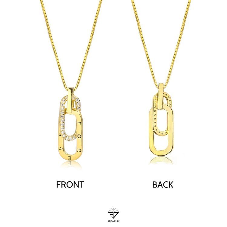 S925 The Love Between Aunt & Niece is Forever Sterling Silver Circle Necklace