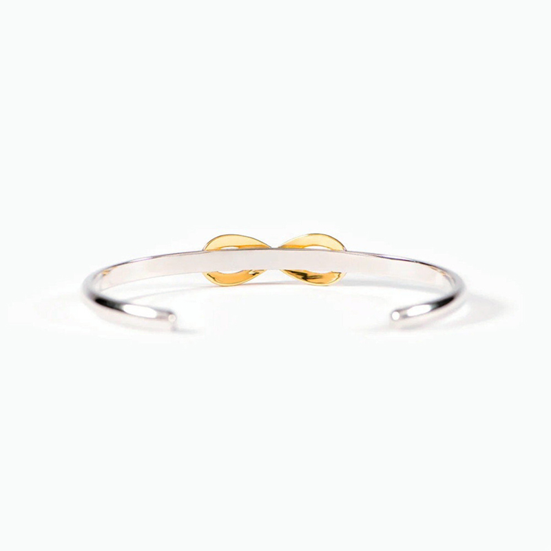 Mother And Daughter Forever Linked Together Infinite Cuff Bracelet