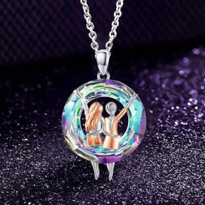 For Friend - S925 Not Sisters by Blood but Sisters by Heart Crystal Good Friend Necklace