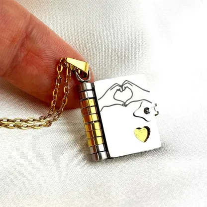 For Love - My Boyfriend Book Necklace
